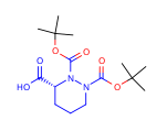 (3R)-1,2-bis-(t-butoxycarbonyl)hexahydropyridazine-3-carboxylic acid